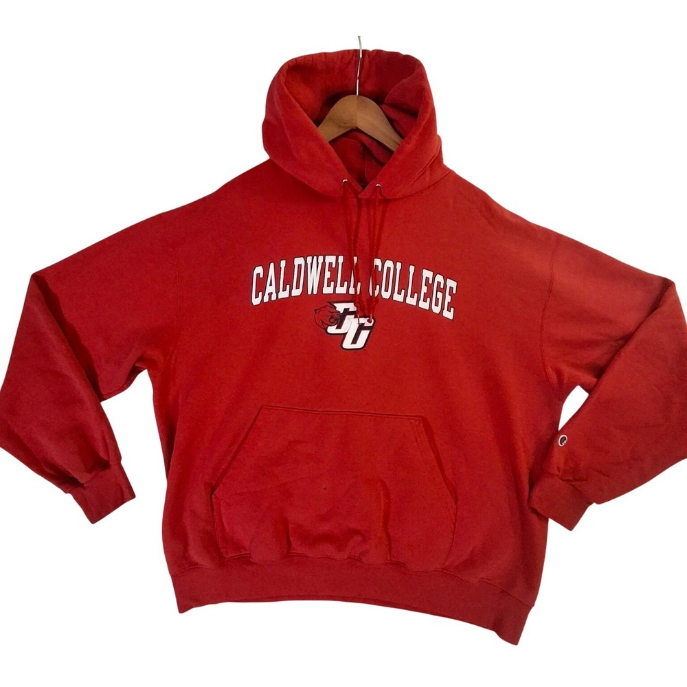 Caldwell College Cougars Hoodie Sweatshirt Size‎ XL Champion Embroidered NCAA